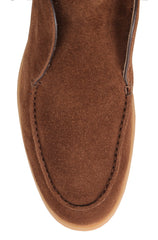 Fiori Di Lusso Brown Suede Ankle Boots - (FL89231) - Parent