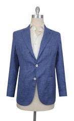 $1750 Fiori Di Lusso Blue Wool Blend Solid Sportcoat - (FL517252) - Parent