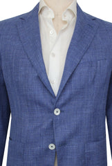 $1750 Fiori Di Lusso Blue Wool Blend Solid Sportcoat - (FL517252) - Parent