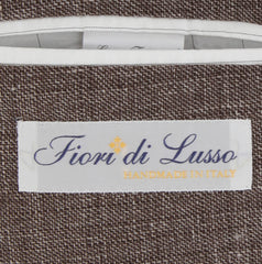 $1100 Fiori Di Lusso Brown Linen Blend Solid Sportcoat - (FL517253) - Parent
