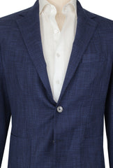 $1400 Fiori Di Lusso Navy Blue Wool Blend Solid Sportcoat - (FL71720251) - Parent