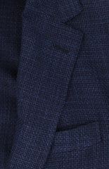 $1400 Fiori Di Lusso Navy Blue Wool Blend Solid Sportcoat - (FL71720251) - Parent