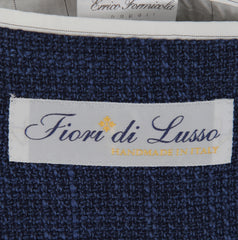 $1400 Fiori Di Lusso Navy Blue Wool Blend Solid Sportcoat - (FL71720251) - Parent