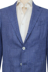 $1750 Fiori Di Lusso Blue Wool Blend Solid Sportcoat - (FL517254) - Parent