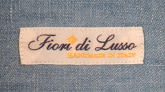 $600 Fiori Di Lusso Light Blue Cotton Shirt - Slim - (FL7152611) - Parent