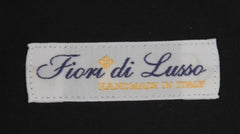 $600 Fiori Di Lusso Black Solid Cotton Shirt - Slim - (FDL3222516) - Parent