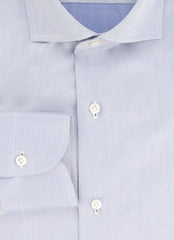 Fiori Di Lusso Light Blue Solid Cotton Shirt - Slim - (FL829236) - Parent