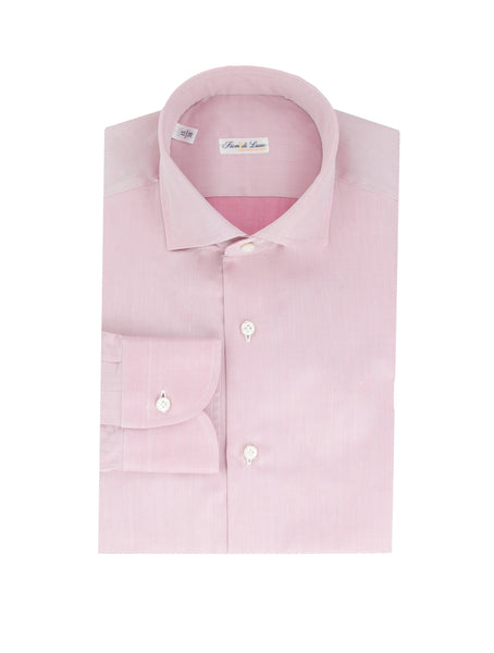 Fiori Di Lusso Pink Solid Cotton Shirt - Slim - (FL829238) - Parent