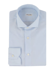 $750 Fiori Di Lusso Light Blue Super 180's Shirt - Slim - 14.5/37 - (FL715269)