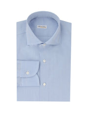Fiori Di Lusso Light Blue Solid Cotton Shirt - Slim - (FL95237) - Parent