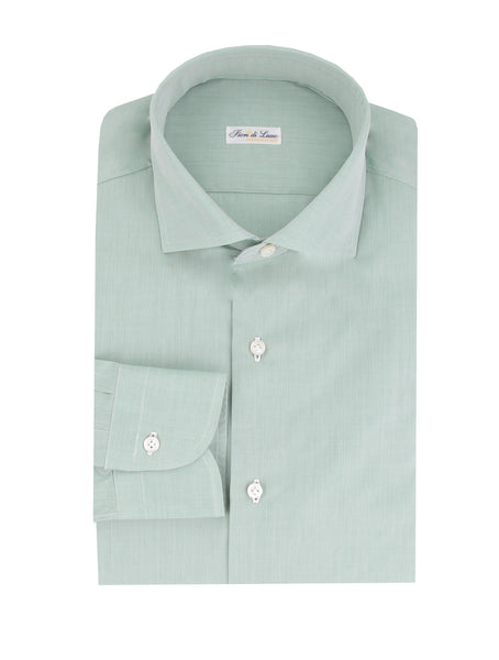 Fiori Di Lusso Green Solid Cotton Shirt - Slim - (FL95233) - Parent