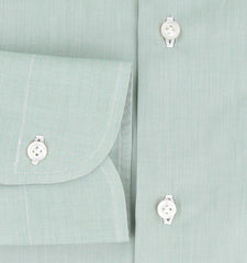 Fiori Di Lusso Green Solid Cotton Shirt - Slim - (FL95233) - Parent