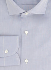 Fiori Di Lusso Light Blue Solid Cotton Shirt - Slim - (FL829235) - Parent