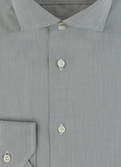 $750 Fiori Di Lusso Light Green Cotton Shirt - Slim - (FDL3222524) - Parent