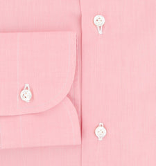 Fiori Di Lusso Pink Solid Cotton Shirt - Slim - (FL829237) - Parent