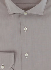 $750 Fiori Di Lusso Light Brown Solid Cotton Shirt - Slim - (FDL3222525) - Parent