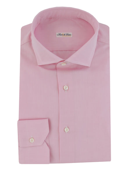 $750 Fiori Di Lusso Pink Solid Cotton Shirt - Slim - (FDL3222520) - Parent