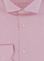 $750 Fiori Di Lusso Pink Solid Cotton Shirt - Slim - (FDL3222520) - Parent
