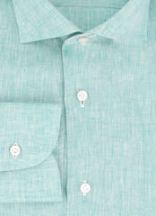 Fiori Di Lusso Green Melange Shirt - Slim - (FL829232) - Parent