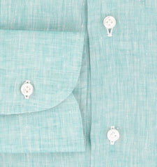 Fiori Di Lusso Green Melange Shirt - Slim - (FL829232) - Parent