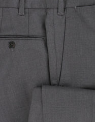 $600 Fiori Di Lusso Gray Solid Wool Pants - Slim - (FL526263) - Parent