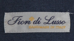 $600 Fiori Di Lusso Blue Solid Cotton Shirt - Full - (FDL3222514) - Parent