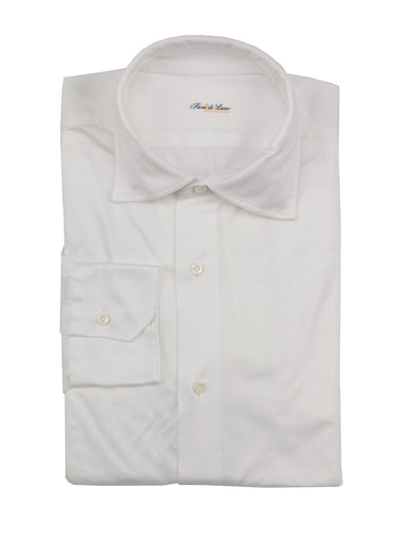 Fiori Di Lusso White Solid Cotton Shirt - Full - (FL1025226) - Parent