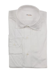 Fiori Di Lusso White Solid Cotton Shirt - Full - 16.5/42 - (FL1025226)