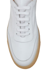 $600 Fiori Di Lusso White Leather Sneakers - (FL911248) - Parent