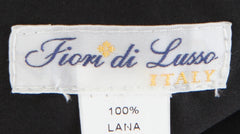 $2000 Fiori Di Lusso Black Wool Solid Jacket Vest - (FDL215252) - Parent
