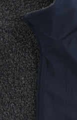 $2000 Fiori Di Lusso Navy Blue Wool Solid Jacket Vest - (FDL215256) - Parent