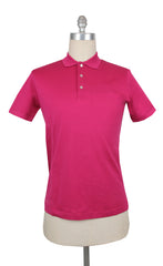 $225 Fiori Di Lusso Pink Solid Pique Polo - (FL282550) - Parent