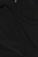 $200 Fiori Di Lusso Black Crewneck Cotton T-Shirt - Slim - (FL282540) - Parent