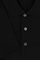 $225 Fiori Di Lusso Dark Blue Solid Cotton Polo - (FL282556) - Parent