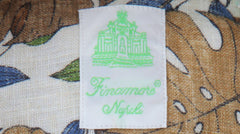 $400 Finamore Napoli Brown Linen Shirt - Extra Slim - (FN716245) - Parent