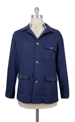 Finamore Napoli Blue Overshirt - XL US/XL EU - (FN123243)