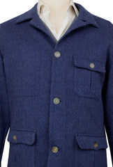 Finamore Napoli Blue Overshirt - (FN123243) - Parent