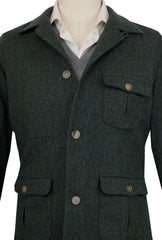 Finamore Napoli Dark Green Overshirt - (FN123241) - Parent