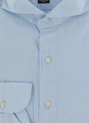 $450 Finamore Napoli Light Blue Shirt - Extra Slim - (FN1022512) - Parent