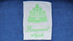 $400 Finamore Napoli Blue Linen Shirt - Extra Slim - (FN7162413) - Parent