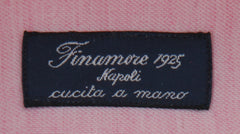 $600 Finamore Napoli Pink Shirt - Slim - (FN1022515) - Parent