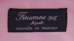 $450 Finamore Napoli Pink Cotton Shirt - Slim - (FN1227249) - Parent