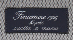 Finamore Napoli Gray Solid Cotton Shirt - Slim - (FN130245) - Parent