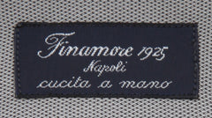 Finamore Napoli Gray Solid Cotton Shirt - Slim - (FN130245) - Parent