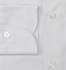 Finamore Napoli Light Gray Cotton Shirt - Slim - (FN720224) - Parent