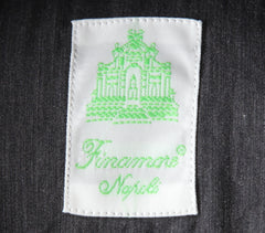 Finamore Napoli Dark Gray Cotton Shirt - Extra Slim - (FN5122216) - Parent