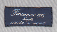 Finamore Napoli Gray Solid Cotton Shirt - Slim - (FN19242) - Parent