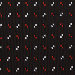 Finamore Napoli Dark Brown Geometric Silk Tie (1316)