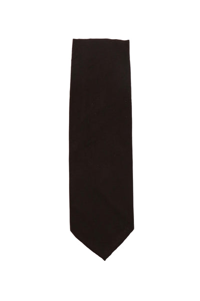 Finamore Napoli Brown Solid Silk Tie (1326)