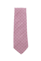Finamore Napoli Pink Paisley Silk Tie (1306)